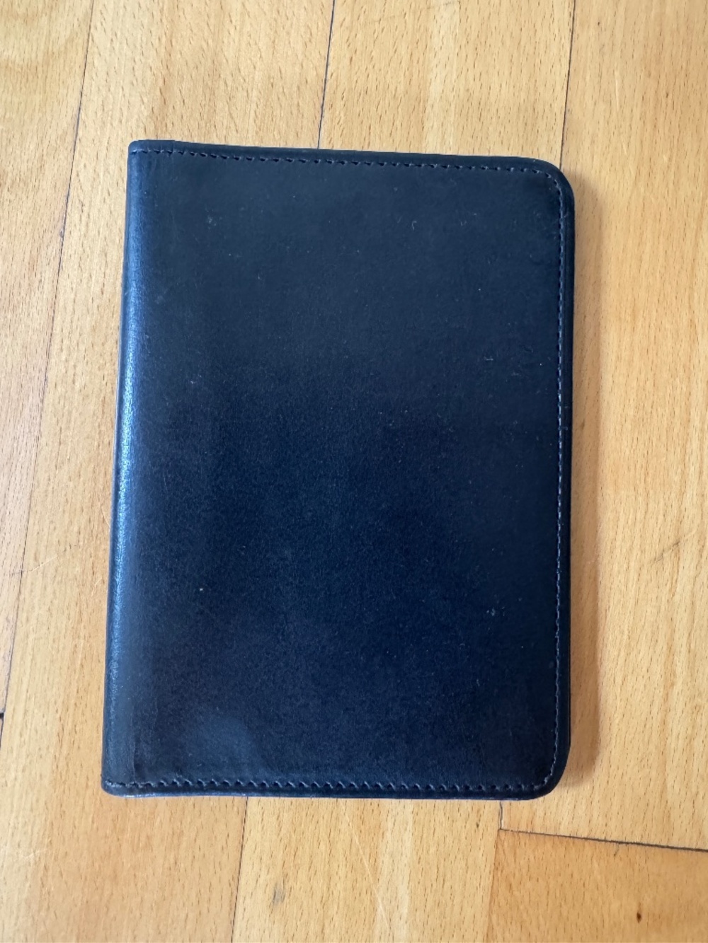 Vintage 1990s Coach Black Leather Passport Wallet